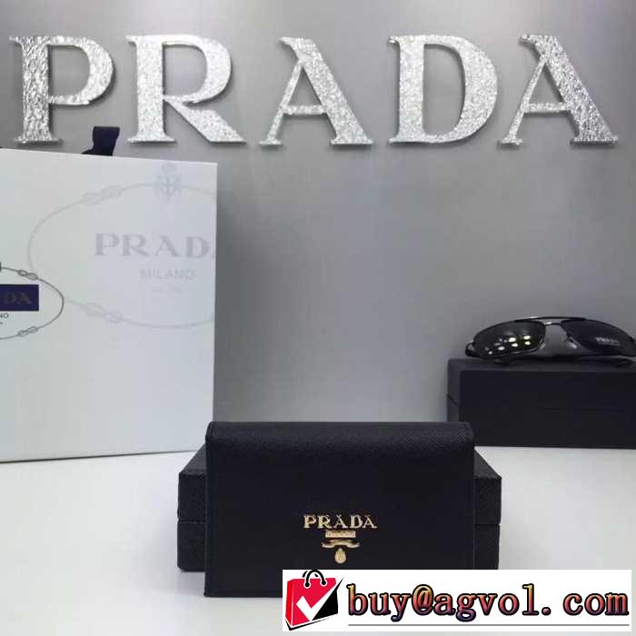 格安　秋冬 PRADA プラダ カード入れ付 小銭入れ　収納できる財布 6色可選