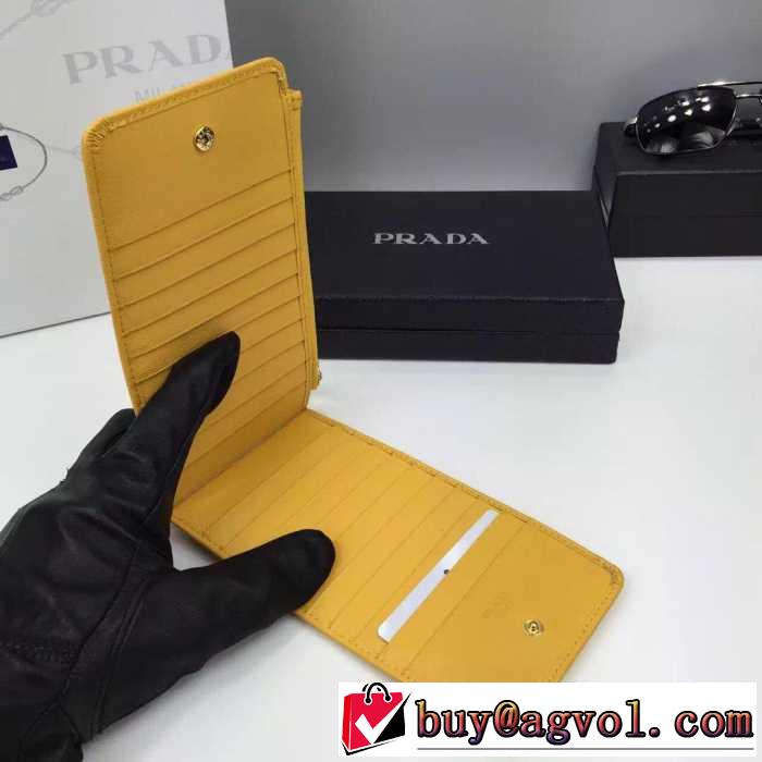 プレゼントに　秋冬 PRADA プラダ カードケース　高品質やシンプル 5色可選