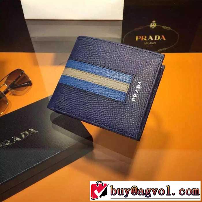 気品に溢れた　秋冬 prada プラダ 最高級の革を使用した　財布 2色可選