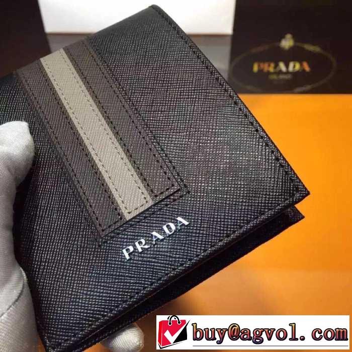 気品に溢れた　秋冬 prada プラダ 最高級の革を使用した　財布 2色可選