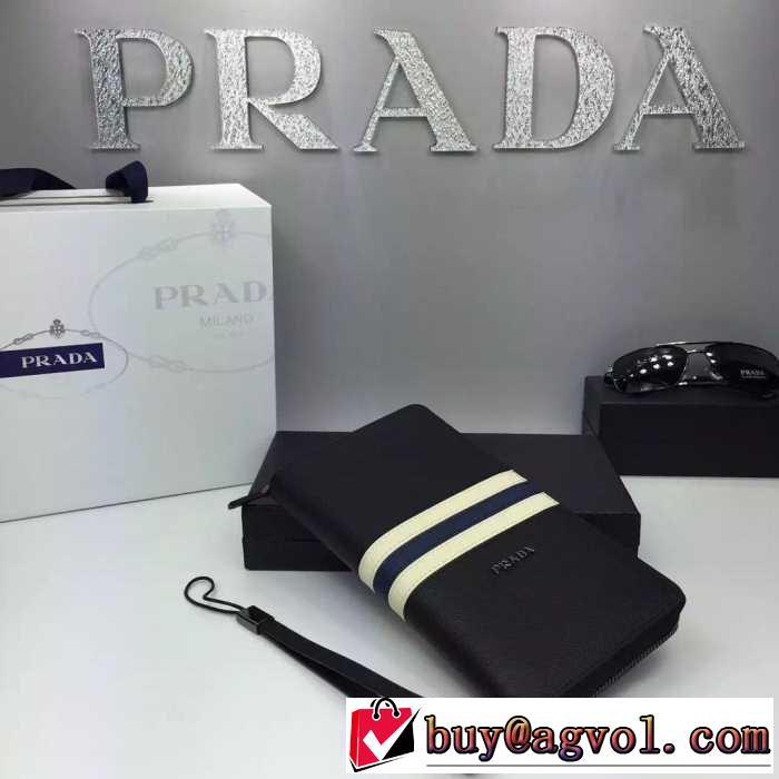 満点のアイレム　秋冬 PRADA プラダ 便利性に溢れるビジネスケース 3色可選