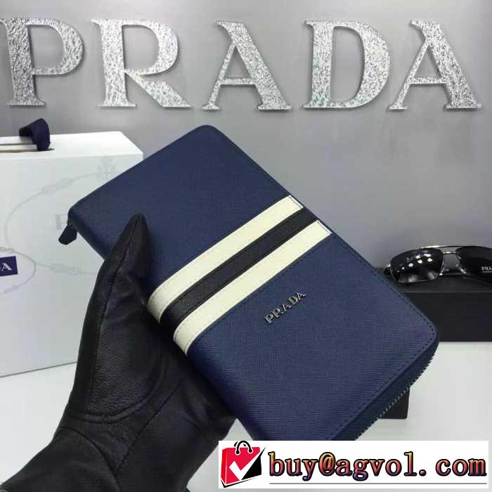 満点のアイレム　秋冬 PRADA プラダ 便利性に溢れるビジネスケース 3色可選