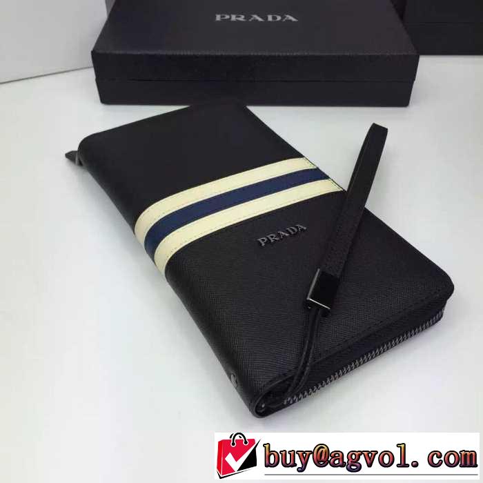 満点のアイレム　秋冬 PRADA プラダ 便利性に溢れるビジネスケース 3色可選