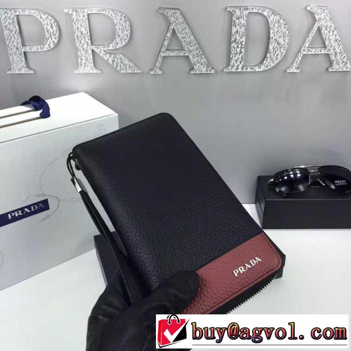 目立ち　秋冬 prada プラダ 使い勝手も最高　ビジネスケース 2色可選