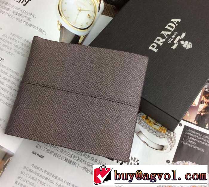 お洒落に 2015秋冬 prada プラダ 洗練された雰囲気　短財布 2色可選