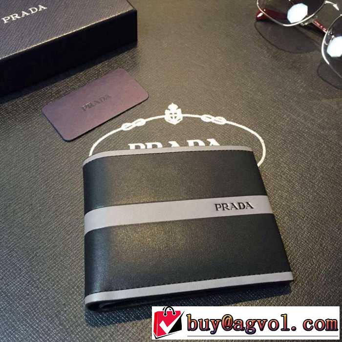 プレゼントに　秋冬 prada プラダ 印象的な短財布 2色可選