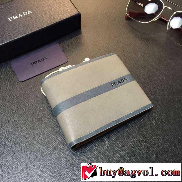 プレゼントに　秋冬 prada プラダ 印象的な短財布 2色可選