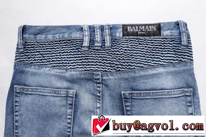 2015 格安 BALMAIN バルマン ファション　デザイン　テーパードデニムパンツ