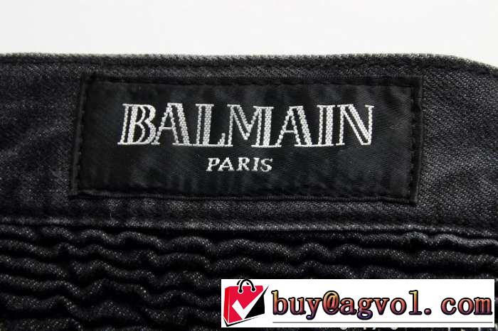 2015 超綺麗　 BALMAIN バルマン 重宝　ダメージデニム 