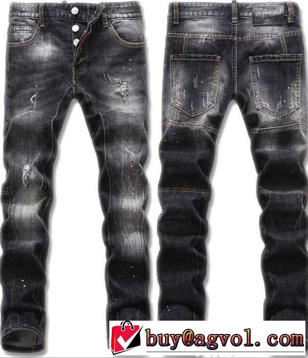 優秀アイテム 2015 DSQUARED2 ディースクエアード 雰囲気ある　ダメージデニム