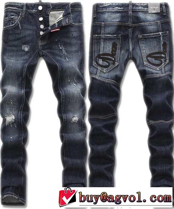 キレイに　2015 DSQUARED2 ディースクエアード カジュアル　ダメージデニム