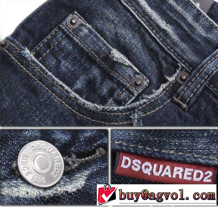 キレイに　2015 DSQUARED2 ディースクエアード カジュアル　ダメージデニム