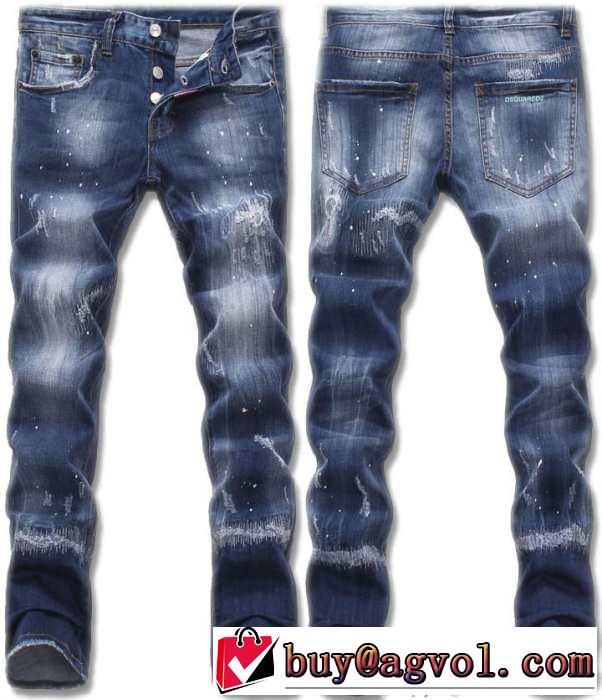 活躍　2015 DSQUARED2 ディースクエアード 大胆なジーンズ