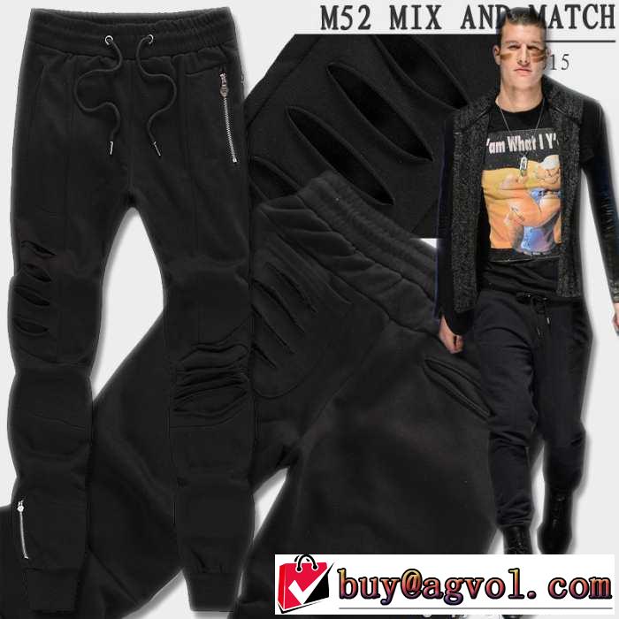 フィット感が良好　 2015 PHILIPP PLEIN フィリッププレイン 耐久性ある　テーパードデニムパンツ