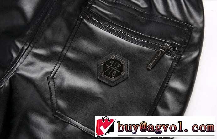 高級感満点の　2015秋冬 PHILIPP PLEIN フィリッププレイン存在感を演出　 レザーパンツ