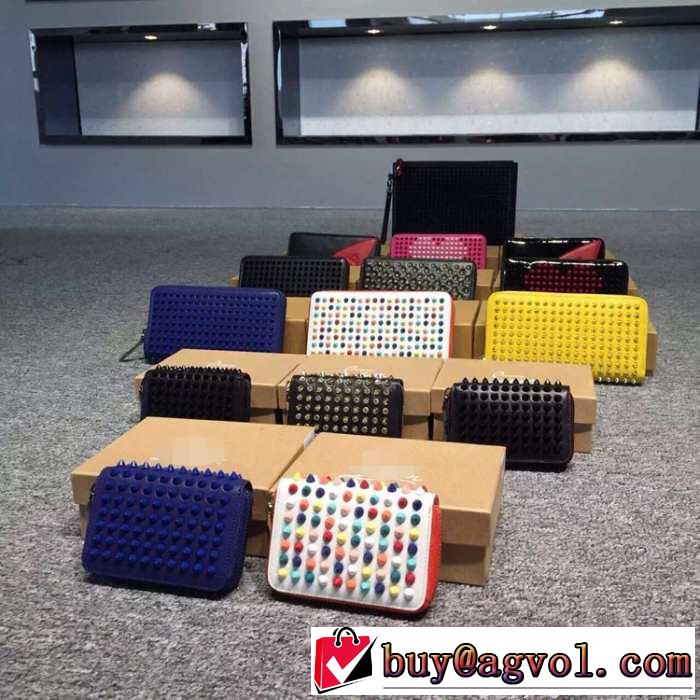 お買い得 2015 Christian Louboutinクリスチャンルブタン 収納力も抜群　財布 ファスナー　カードケース 多色可選択