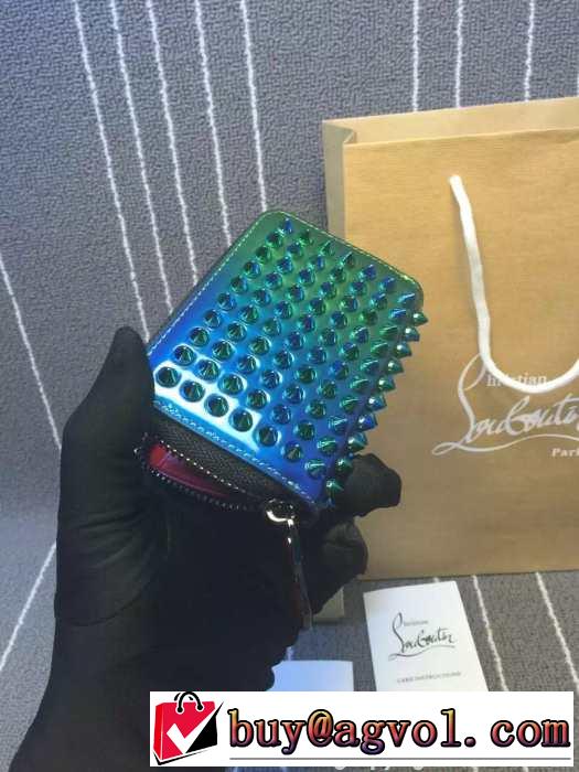 お買い得 2015 Christian Louboutinクリスチャンルブタン 収納力も抜群　財布 ファスナー　カードケース 多色可選択