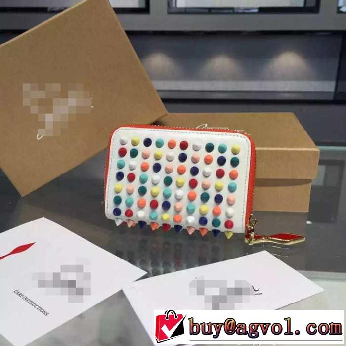 上品上質な 2015 Christian Louboutinクリスチャンルブタン 人気販売　財布 ファスナー　カードケース 多色選択