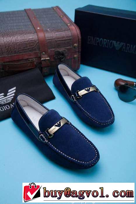 完売品　2015 ARMANI アルマーニ 履き心地抜群 カジュアルシューズ
