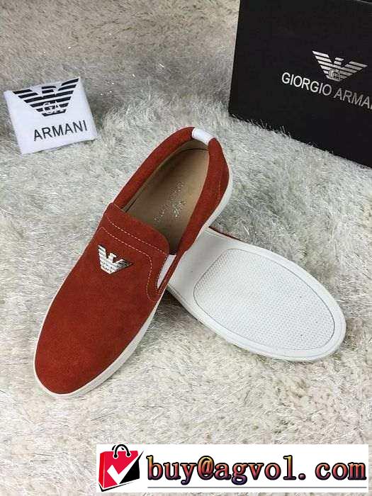 お買い得2015 ARMANI アルマーニ カジュアルシューズ 紐なし 軽量で疲れにくい
