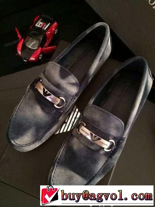 お洒落　 2015 ARMANI アルマーニ 耐久性にも優れ　カジュアルシューズ 