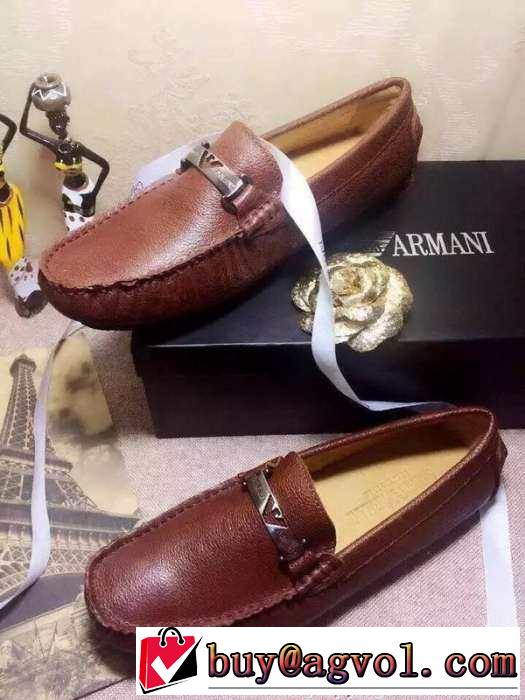 希少　アイテム 2015 ARMANI アルマーニ カジュアルシューズ 3色可選 エナメル革