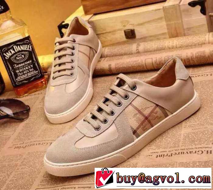 素敵なアイテム 2015 BURBERRY バーバリー スニーカー 通気性が高い