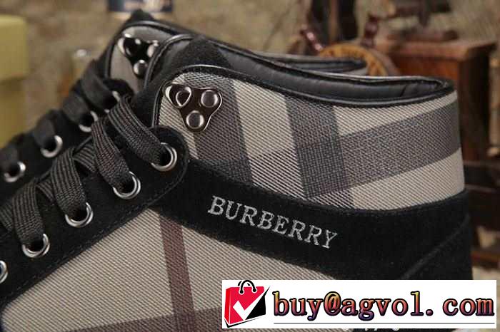 お買い得 2015秋冬 BURBERRY バーバリー 値下げる商品　ハイトップシューズ 2色可選