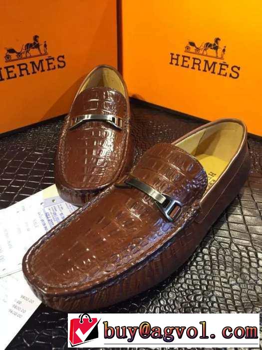 ファッションなデザイン 2015 HERMES エルメス 上質　カジュアルシューズ 2色可選