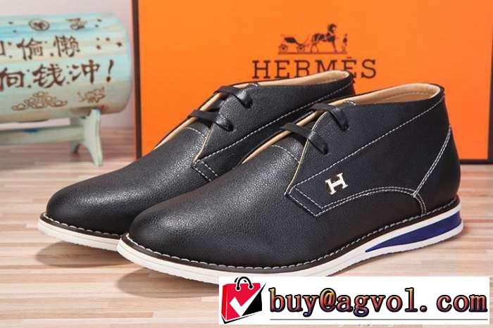 個性的な印象 2015HERMES エルメス 柔らかいインソールでハイカットスニーカー 4色可選