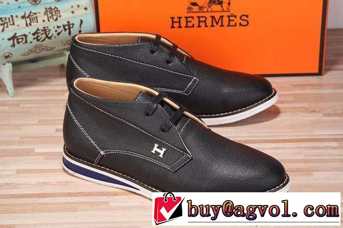 個性的な印象 2015HERMES エルメス 柔らかいインソールでハイカットスニーカー 4色可選