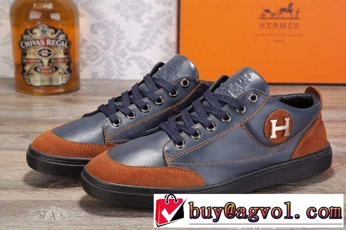 柔らかなで味わい　2015 HERMES エルメス 注目　ランニングシューズ 2色可選