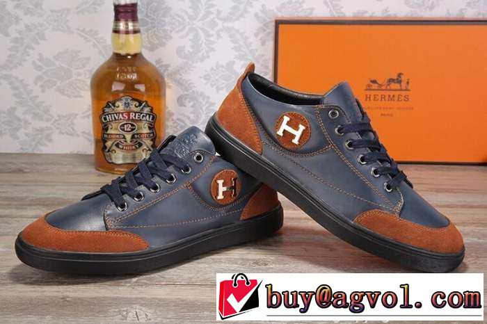 柔らかなで味わい　2015 HERMES エルメス 注目　ランニングシューズ 2色可選