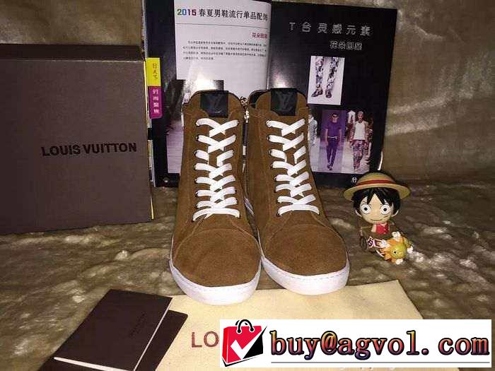 美品　完売　2015 LOUIS VUITTON ルイ  履き心地抜群　ハイカットスニーカー 3色可選