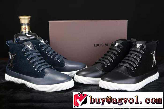 大人気 2015 LOUIS VUITTON ルイ ヴィトン 快適なハイカットスニーカー 2色可選 