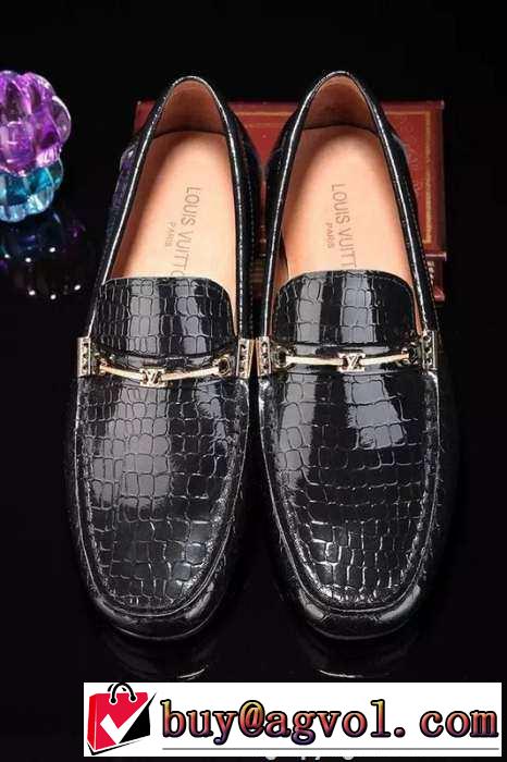 完売　美品　 2015 LOUIS VUITTON ルイ ヴィトン存在感がある　 ビジネスシューズ 2色可選 