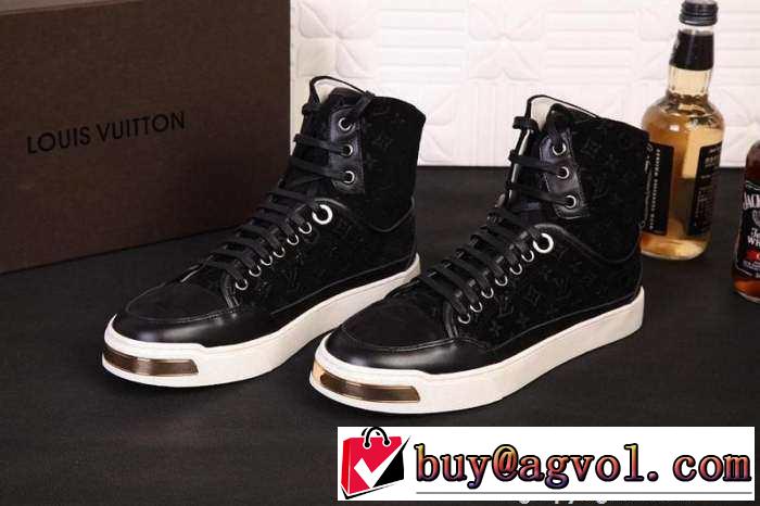 完売 2015 LOUIS VUITTON ルイ ヴィトン お洒落　ハイカットスニーカー 3色可選