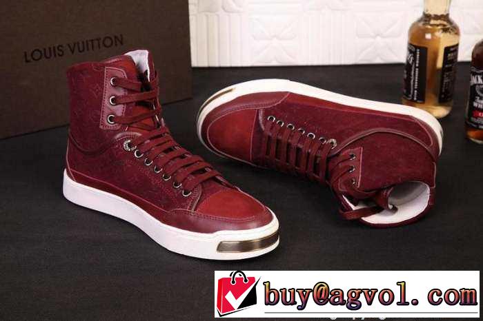 完売 2015 LOUIS VUITTON ルイ ヴィトン お洒落　ハイカットスニーカー 3色可選