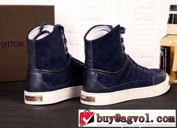 完売 2015 LOUIS VUITTON ルイ ヴィトン お洒落　ハイカットスニーカー 3色可選