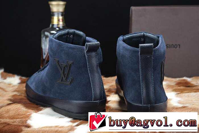 愛用　2015  LOUIS VUITTON ルイ ヴィトン ファッションなハイカットスニーカー 2色可選