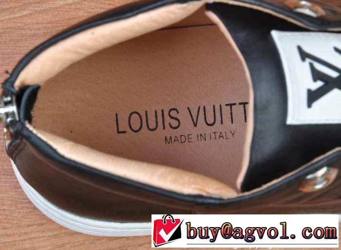 柔軟性がある　2015  LOUIS VUITTON ルイ ヴィトン 値下げ　ハイカットスニーカー 3色可選