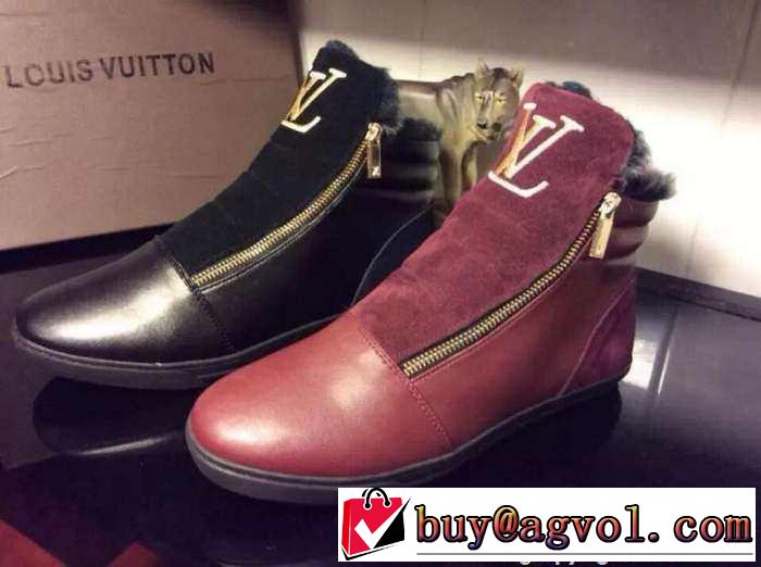 雰囲気　2015  LOUIS VUITTON ルイ ヴィトン 存在感がある　ハイトップシューズ 2色可選