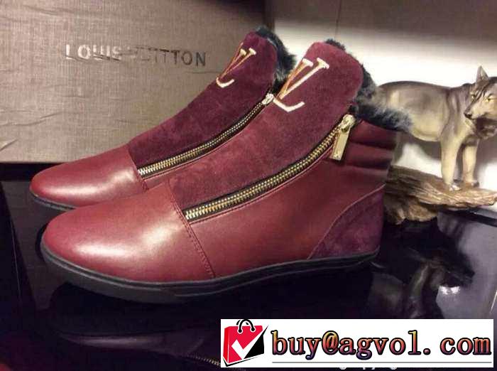 雰囲気　2015  LOUIS VUITTON ルイ ヴィトン 存在感がある　ハイトップシューズ 2色可選