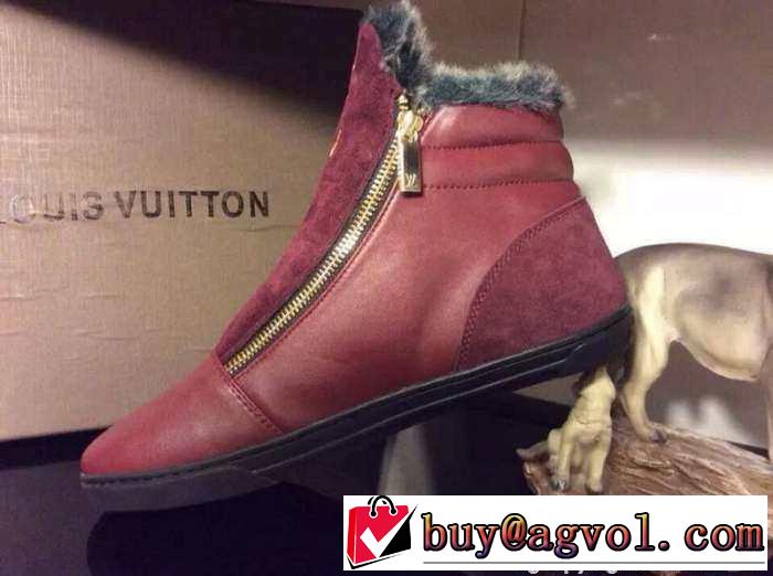 雰囲気　2015  LOUIS VUITTON ルイ ヴィトン 存在感がある　ハイトップシューズ 2色可選