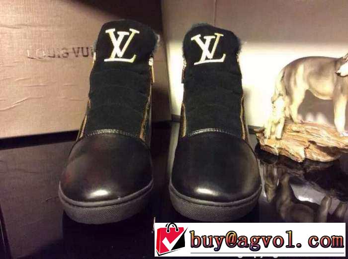 雰囲気　2015  LOUIS VUITTON ルイ ヴィトン 存在感がある　ハイトップシューズ 2色可選
