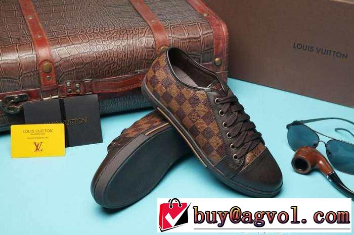 完売品　2015  LOUIS VUITTON ルイ ヴィトン 耐久性がある　フラットシューズ スニーカー 2色可選