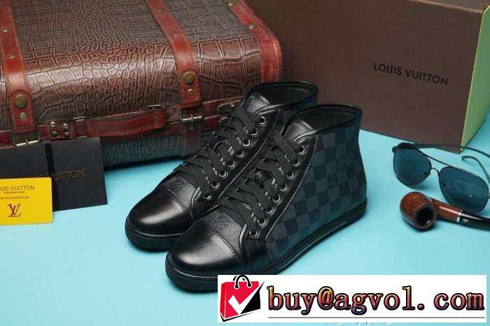 完売品2015  LOUIS VUITTON ルイ ヴィトン 安心感がある ハイカットスニーカー 2色可選
