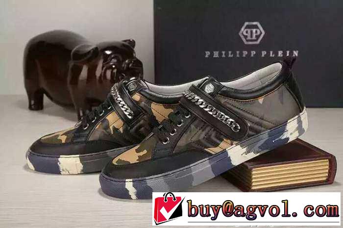 耐久性に優れた　2015 PHILIPP PLEIN フィリッププレイン 人気販売　軽量性にランニングシューズ 2色可選