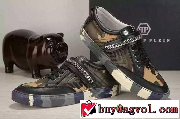耐久性に優れた　2015 PHILIPP PLEIN フィリッププレイン 人気販売　軽量性にランニングシューズ 2色可選