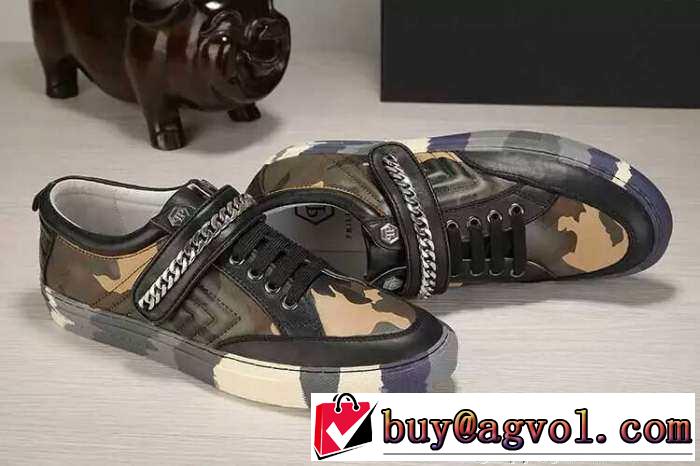 耐久性に優れた　2015 PHILIPP PLEIN フィリッププレイン 人気販売　軽量性にランニングシューズ 2色可選
